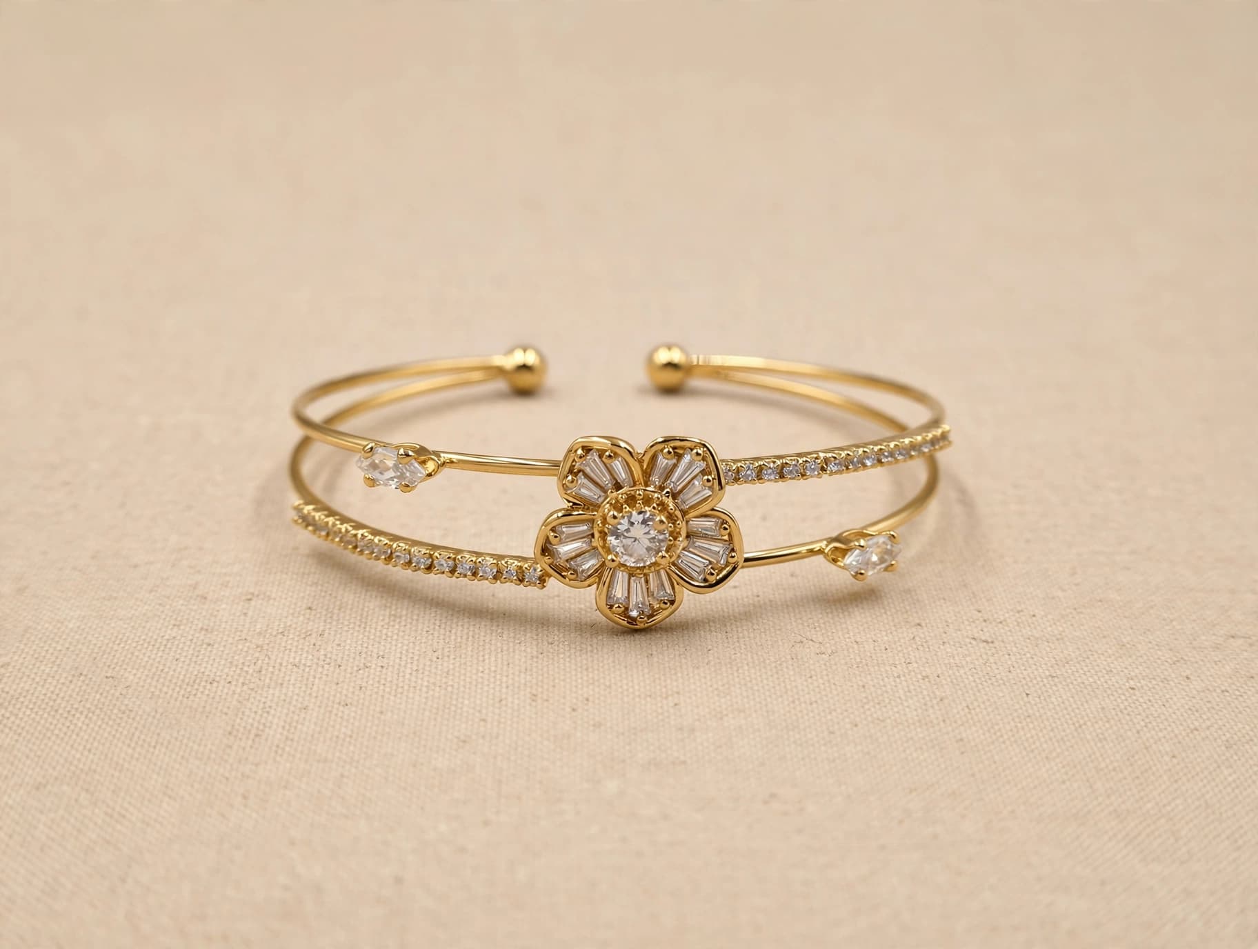 Churiwalan Pushpa Jyoti Open Cuff Bracelet