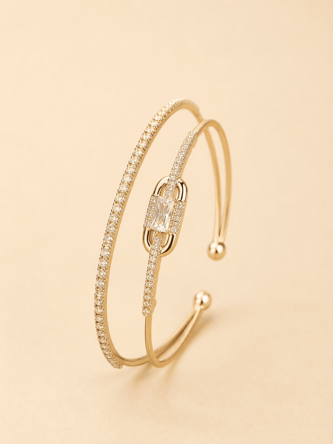 Churiwalan Aarohi Crystal Accent Cuff Bracelet